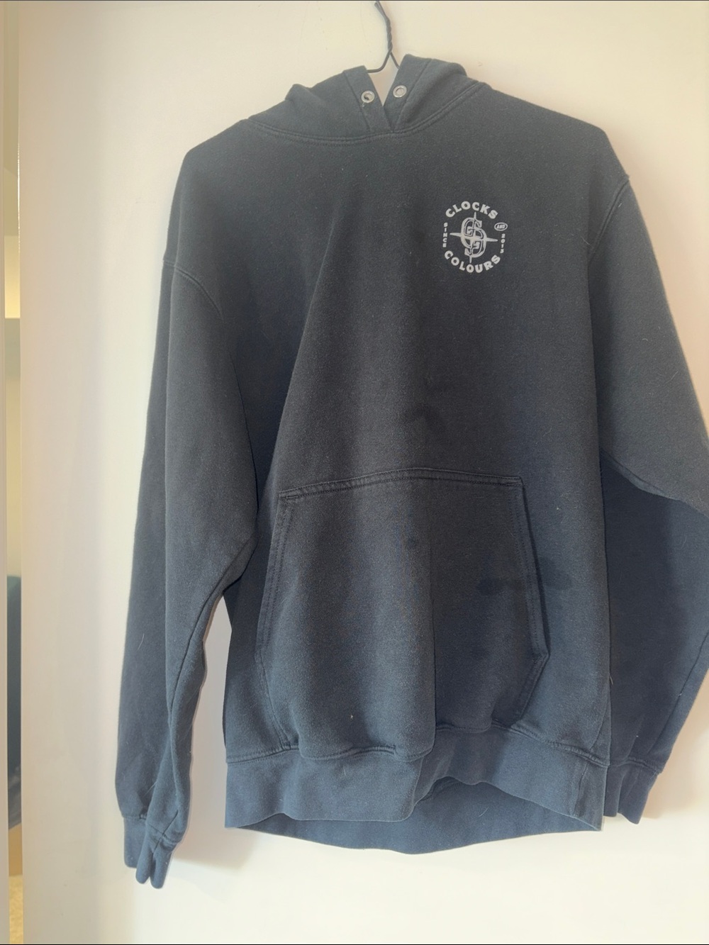 Clocks & Colours Men's Black Crewneck Hoodie
